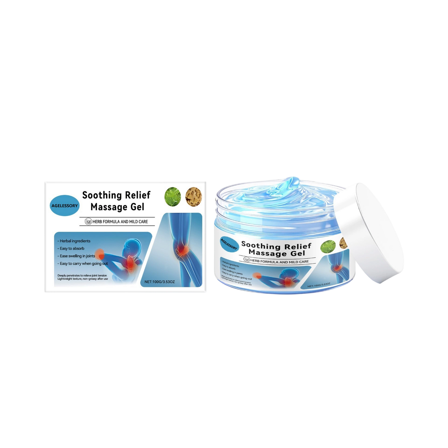 š„Instant Pain Reliefš„ AGELESSORY⢠joint Relief Gel ā Natural Herbal Ointment Wellness