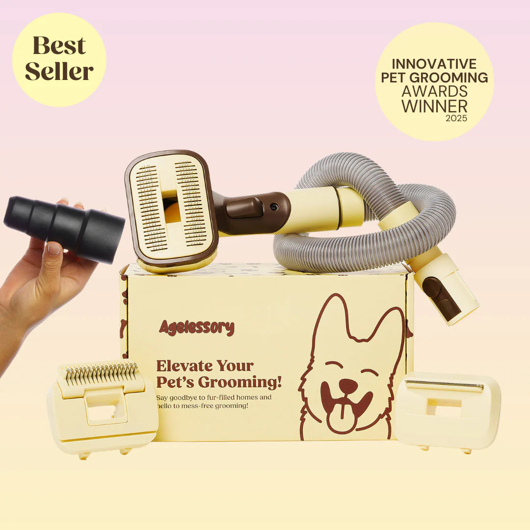 Agelessory™ 3-In-1 Vacuum Pet Brush