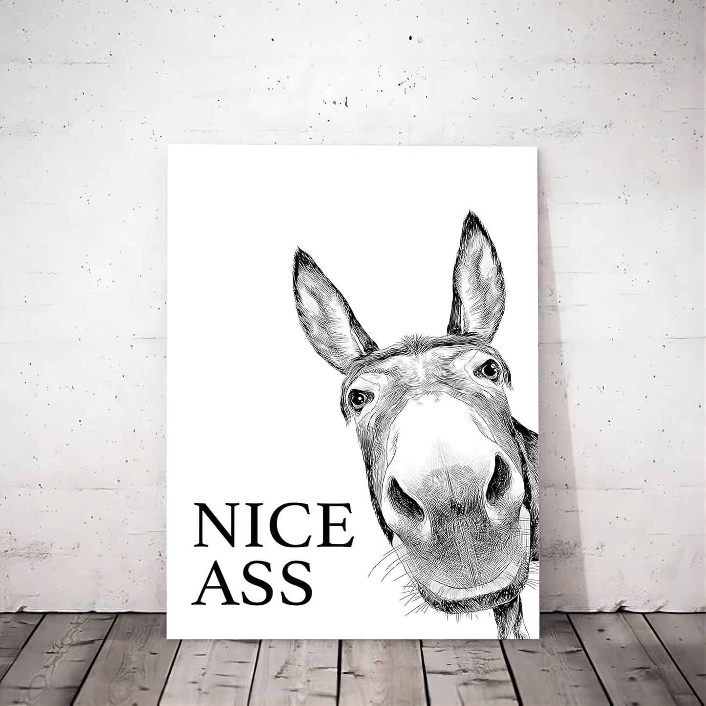 “Nice Ass” Quote Fun ny Sign Canvas Painting