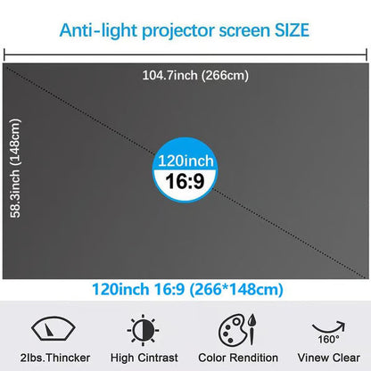⚡Hot Sales 49% OFF🔥Anti-Light 4K Projector Screen (16:9)🎥✨