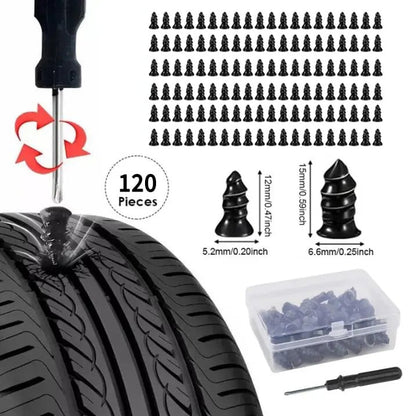 🔥Tire Repair Nails Kit for Car/Motorcycle/Truck – Fast Self-Service Tire Repair Tools