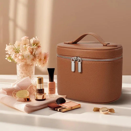 [Travel Toiletry Cosmetic Case] for Women Girls, Portable Vanity Storage Box