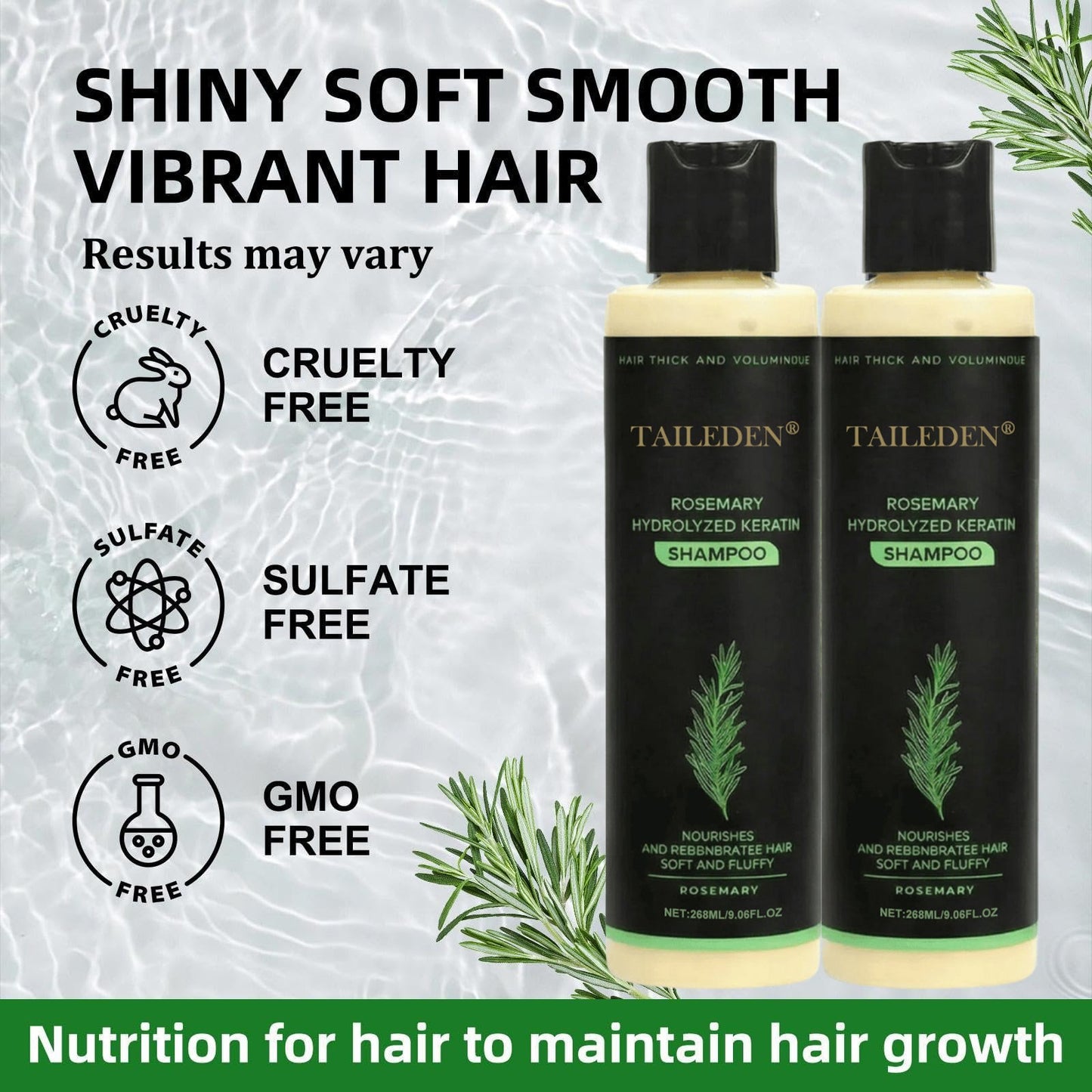 🌱 Organic Rosemary Hair Growth Shampoo
