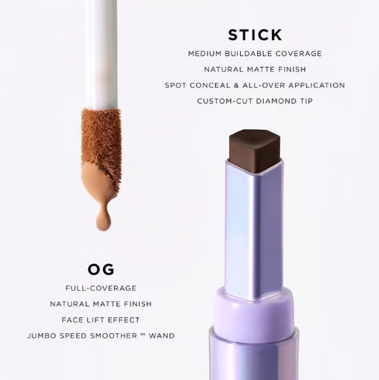 💜Vuriexo Shape Tape Concealer Duo – Brighten, Lift & Conceal + Free Pro Brush