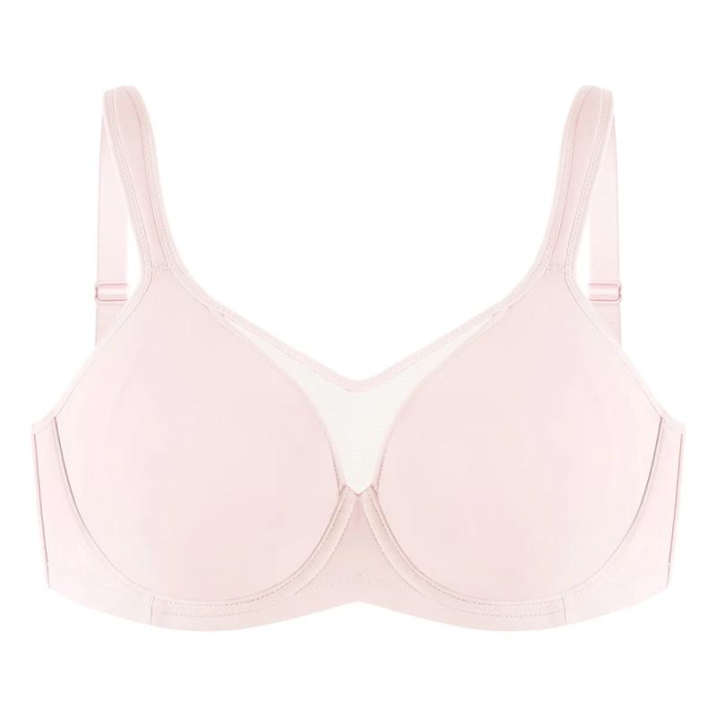 Plus Size Unlined Non-Padded Underwire Smoothing Wide Strap Full Coverage Minimizer