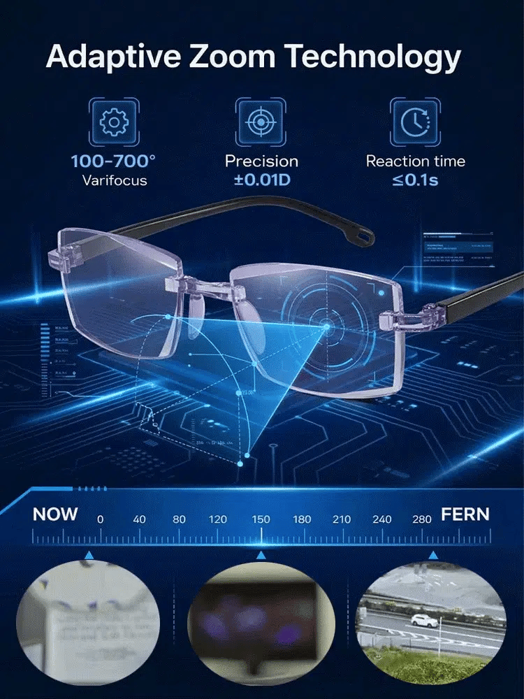[Vision Returns to 20 Years Old] Smart Zoom Comfort Reading Glasses
