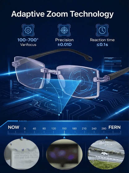 [Vision Returns to 20 Years Old] Smart Zoom Comfort Reading Glasses