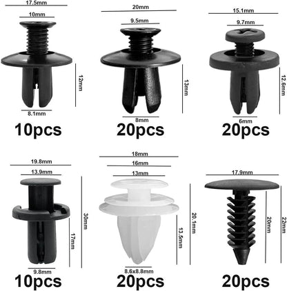 🔥 LAST DAY 49% OFF-100pcs Universal Expansion Screw Clips Set– Suitable For Car Mudguards, Door Panels, C05 C20 C32 B01 D02 A16 automotive parts.