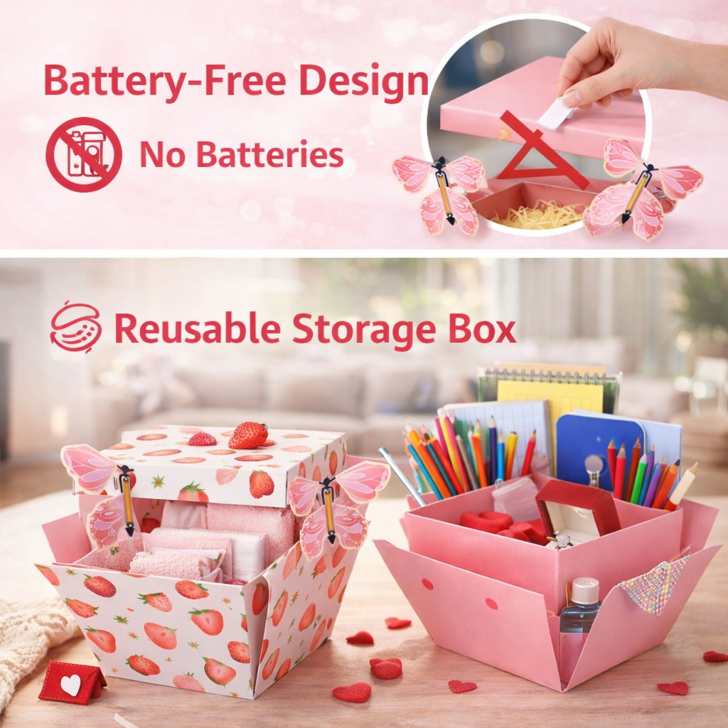 Butterfly Explosion Gift Box, Surprise Gift Box Explosion with Flying Butterfly