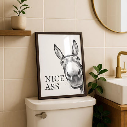 “Nice Ass” Quote Fun ny Sign Canvas Painting