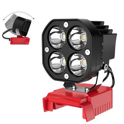 LED Work Light Compatible with Milwaukee 18V Battery/Dewalt 18V&20V Battery