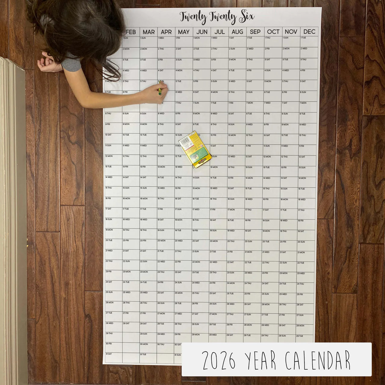 2026 Yearly Calendar No more forgotten appointments, missed birthdays, or last-minute scrambles—finally see your year at a glance.
