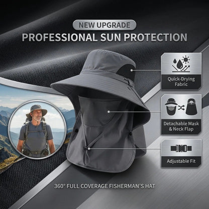 🎁Buy 1 Get 1 Free🎁Spring/Summer Fisherman's Hat Detachable Outdoor Fishing Face Covering Neck Protection