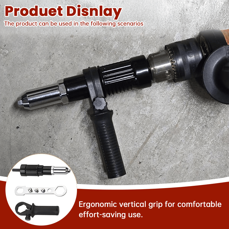 Pro-Grade Electric Rivet Gun Adapter – Turn Your Drill into a Riveting Beast