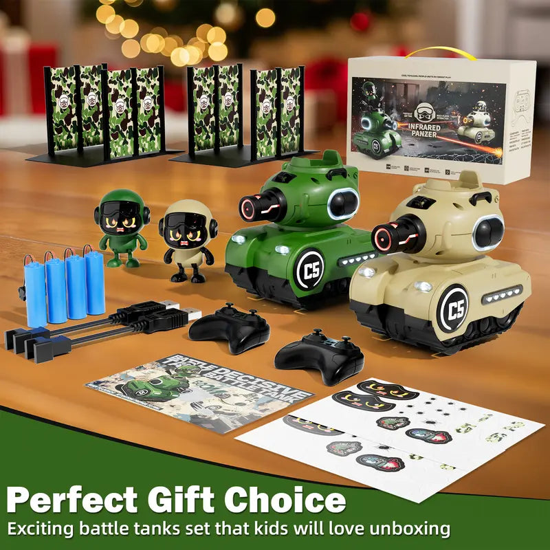 RC infrared battle tanks