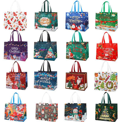 🛍️Christmas Gift Bags With Assorted Patterns - Perfect For Holiday Gifting🎁