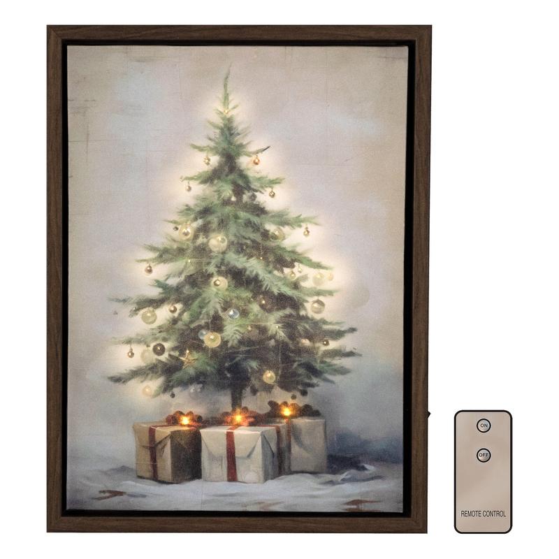 Battery-Operated Lighted Wall Art - Old Time Christmas