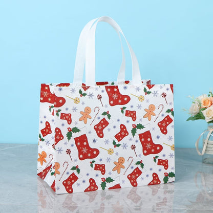 🛍️Christmas Gift Bags With Assorted Patterns - Perfect For Holiday Gifting🎁