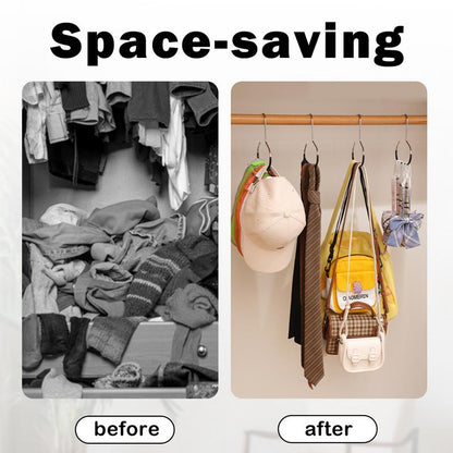 Counts Hat Organizer, Durable Stainless Steel Hangers with Reinforced Edges for Long-Term Use