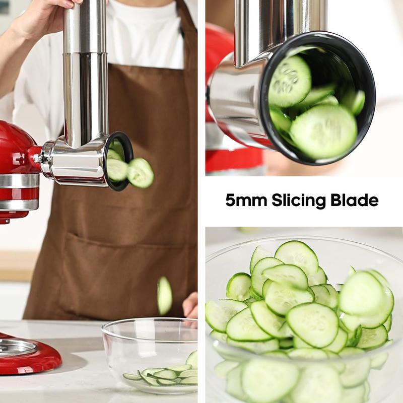 Stainless Steel Slicer Shredder Attachment