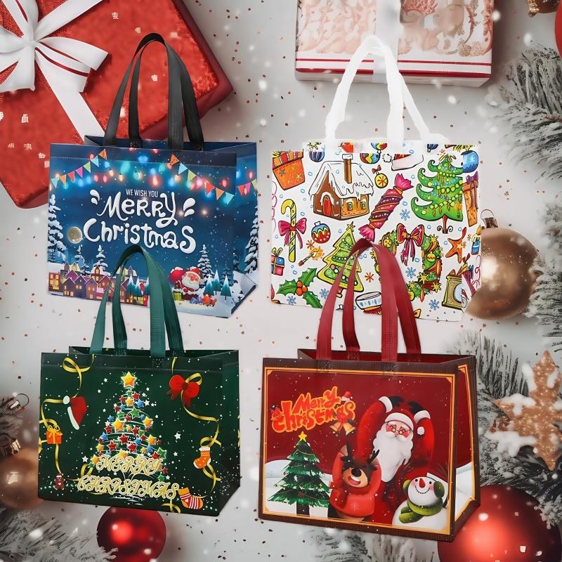 🛍️Christmas Gift Bags With Assorted Patterns - Perfect For Holiday Gifting🎁