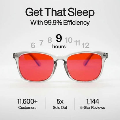 Unisex Red Lens Blue Light Glasses