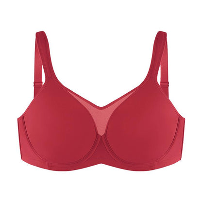 Plus Size Unlined Non-Padded Underwire Smoothing Wide Strap Full Coverage Minimizer