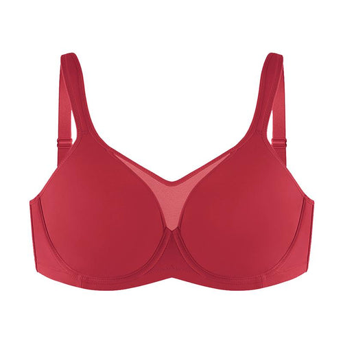 Plus Size Unlined Non-Padded Underwire Smoothing Wide Strap Full Coverage Minimizer