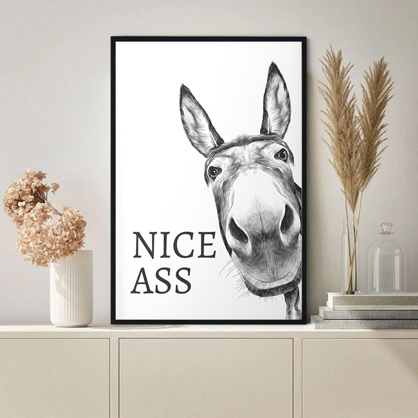 “Nice Ass” Quote Fun ny Sign Canvas Painting