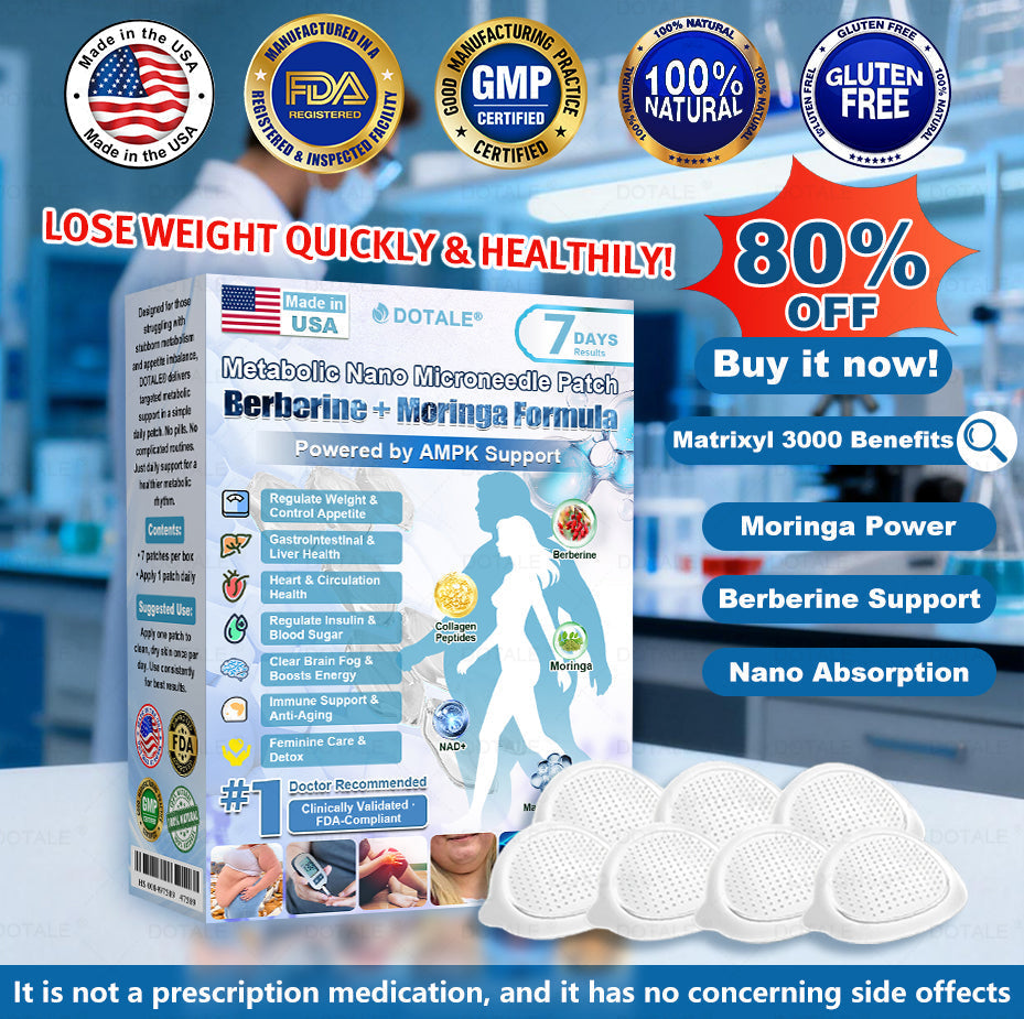 𝑫𝑶𝑻𝑨𝑳𝑬® 𝑴𝒆𝒕𝒂𝒃𝒐𝒍𝒊𝒄 𝑵𝒂𝒏𝒐 𝑴𝒊𝒄𝒓𝒐𝒏𝒆𝒆𝒅𝒍𝒆 𝑷𝒂𝒕𝒄𝒉(𝐉𝐮𝐬𝐭 𝐨𝐧𝐜𝐞 𝐚 𝐝𝐚𝐲, 𝐯𝐢𝐬𝐢𝐛𝐥𝐞 𝐜𝐡𝐚𝐧𝐠𝐞𝐬 𝐢𝐧 𝟕 𝐝𝐚𝐲𝐬）𝘽𝙚𝙧𝙗𝙚𝙧𝙞𝙣𝙚 + 𝙈𝙤𝙧𝙞𝙣𝙜𝙖 𝙁𝙤𝙧𝙢𝙪𝙡𝙖 ✅ 𝐅𝐨𝐫 𝐨𝐛𝐞𝐬𝐢𝐭𝐲, 𝗟𝗼𝗼𝘀𝗲 𝘀𝗸𝗶𝗻,𝐝𝐢𝐚𝐛𝐞𝐭𝐞𝐬, 𝐬𝐥𝐞𝐞𝐩 𝐚𝐩𝐧𝐞𝐚, 𝐣𝐨𝐢𝐧𝐭 𝐢𝐬𝐬𝐮𝐞𝐬, 𝐚𝐧𝐝 𝐦𝐨𝐫𝐞