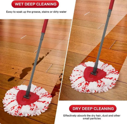 🔥 LAST DAY 49% OFF🔥 2026 Upgraded Spin Mop Heads with Scrubbing Pad