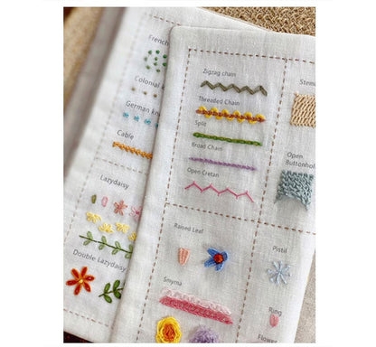 ❤️Beginner-Friendly🪡Stitch Book 📖with 106 different stitches