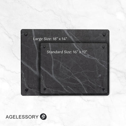 Natural Dish Drying Mat for Kitchen Counter - Premium Diatomaceous Earth Mat | Quick Drying, Super Absorbent