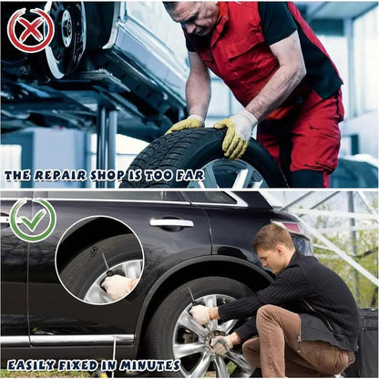 🔥Tire Repair Nails Kit for Car/Motorcycle/Truck – Fast Self-Service Tire Repair Tools