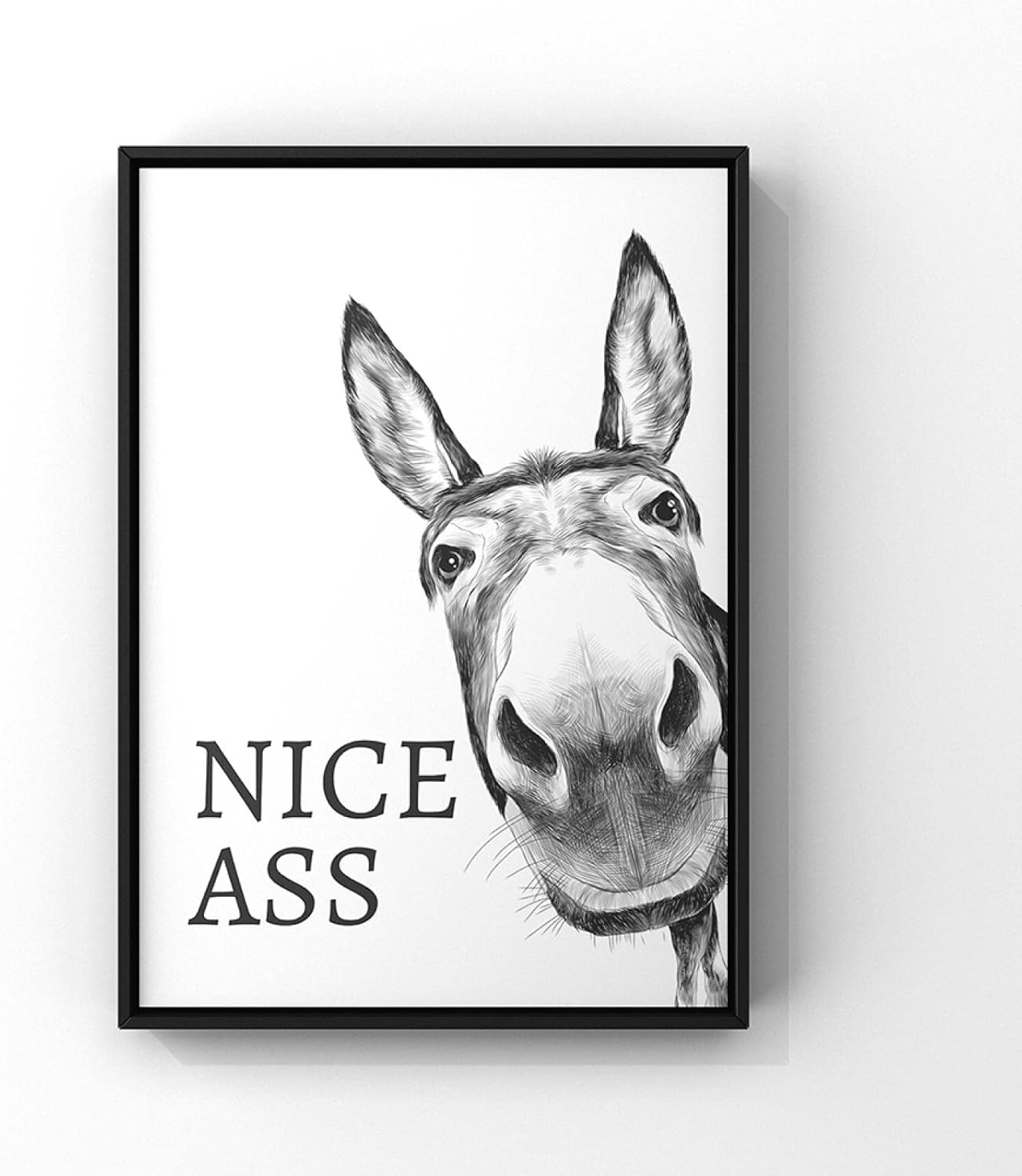 “Nice Ass” Quote Fun ny Sign Canvas Painting
