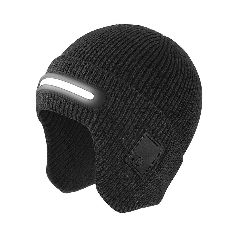 Bluetooth Beanie with LED Light – USB-C Rechargeable Smart Music Hat