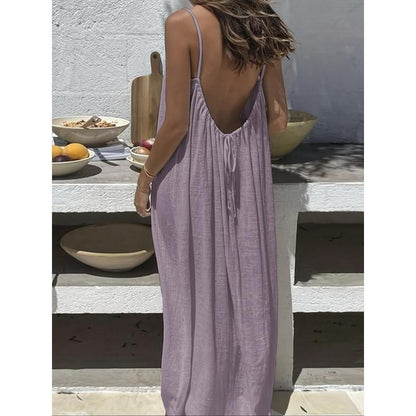 🔥HOT SALE 49% OFF - 💃Backless Spaghetti Strap Maxi Dress