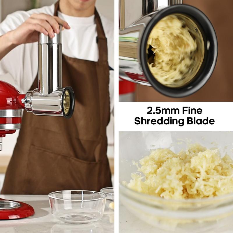 Stainless Steel Slicer Shredder Attachment