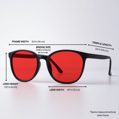 Unisex Red Lens Blue Light Glasses