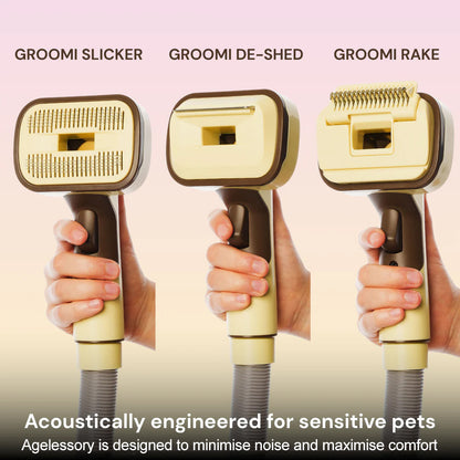 Agelessory™ 3-In-1 Vacuum Pet Brush