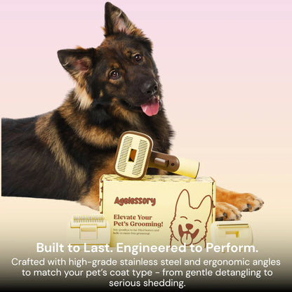 Agelessory™ 3-In-1 Vacuum Pet Brush