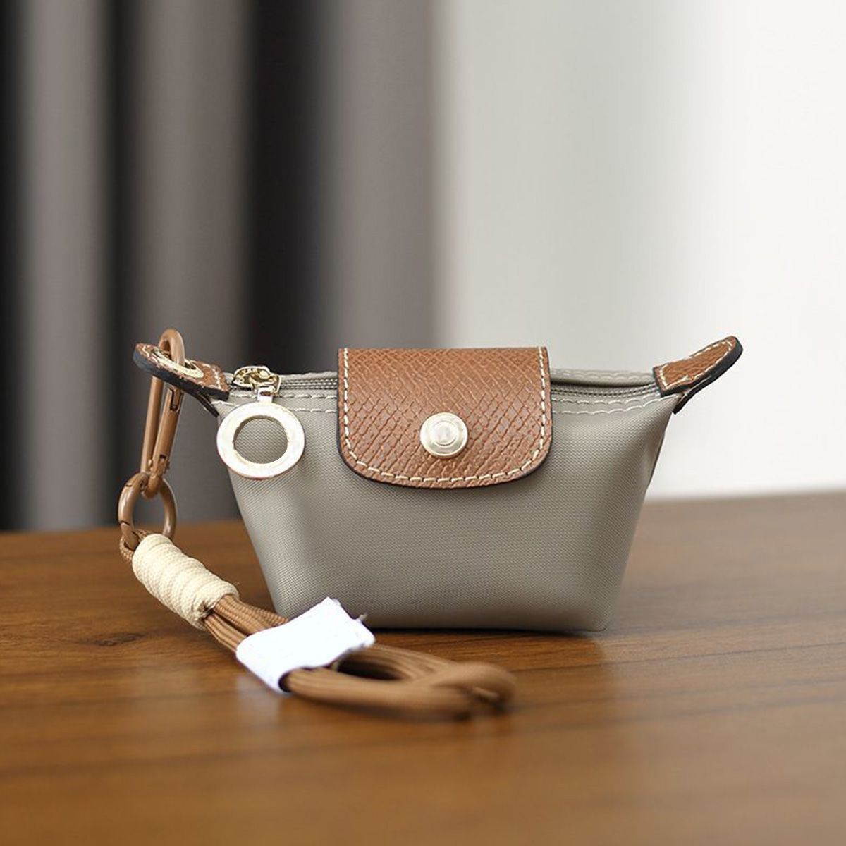 Mini Wallet for Women, Detachable Nylon Wrist Strap Coin Purse