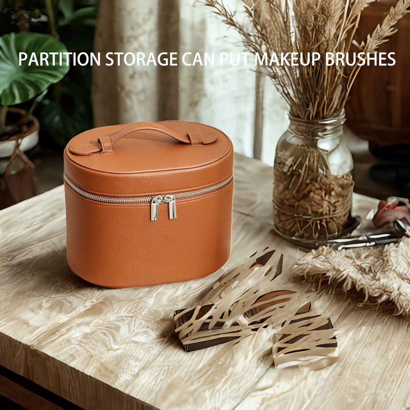 [Travel Toiletry Cosmetic Case] for Women Girls, Portable Vanity Storage Box