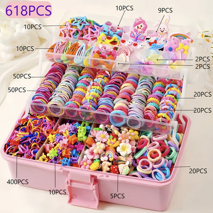 618PCS Women/girl's Dopamine Sweet Hair Accessories Set