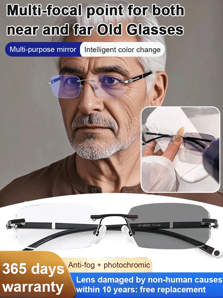 📚 Smart Zoom Photochromic Reading Glasses – Auto-Darkening Lenses, Clear Zoom Vision & All-Day Eye Comfort 👀✨