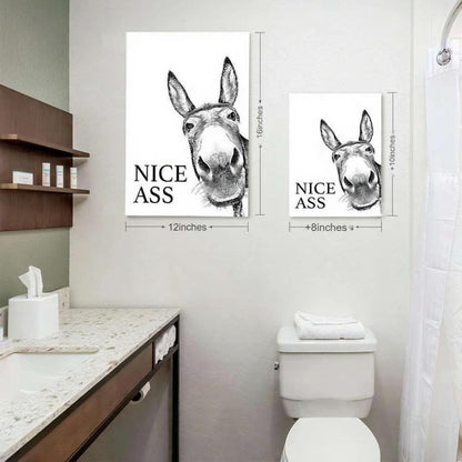 “Nice Ass” Quote Fun ny Sign Canvas Painting