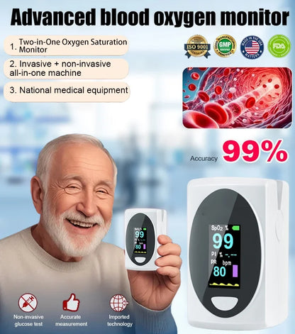 Professional-Grade Blood Oxygen Monitor | 99% Accurate