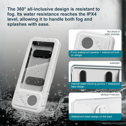 Waterproof Bluetooth-compatible Speaker with 360° Rotating Touch Screen