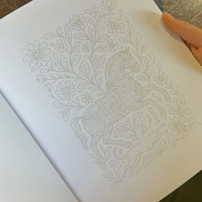 Beginner-Friendly💕Ink Tracing: A Therapeutic Reverse Coloring Experience📚(Deluxe Edition)