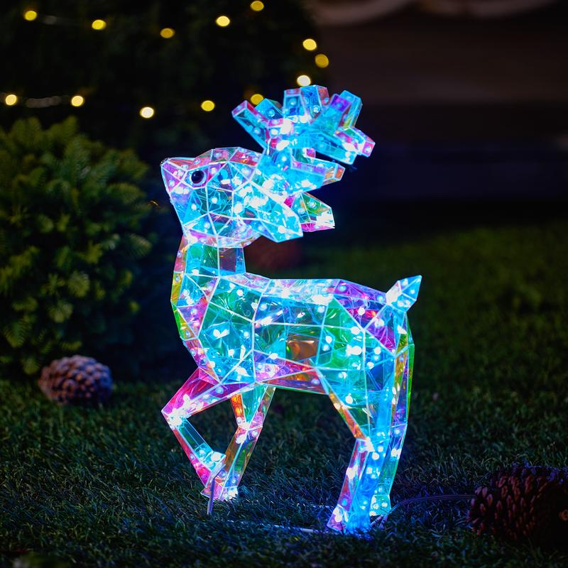 Kringle Express Jumbo In/Outdoor Holographic Figure w/Remote